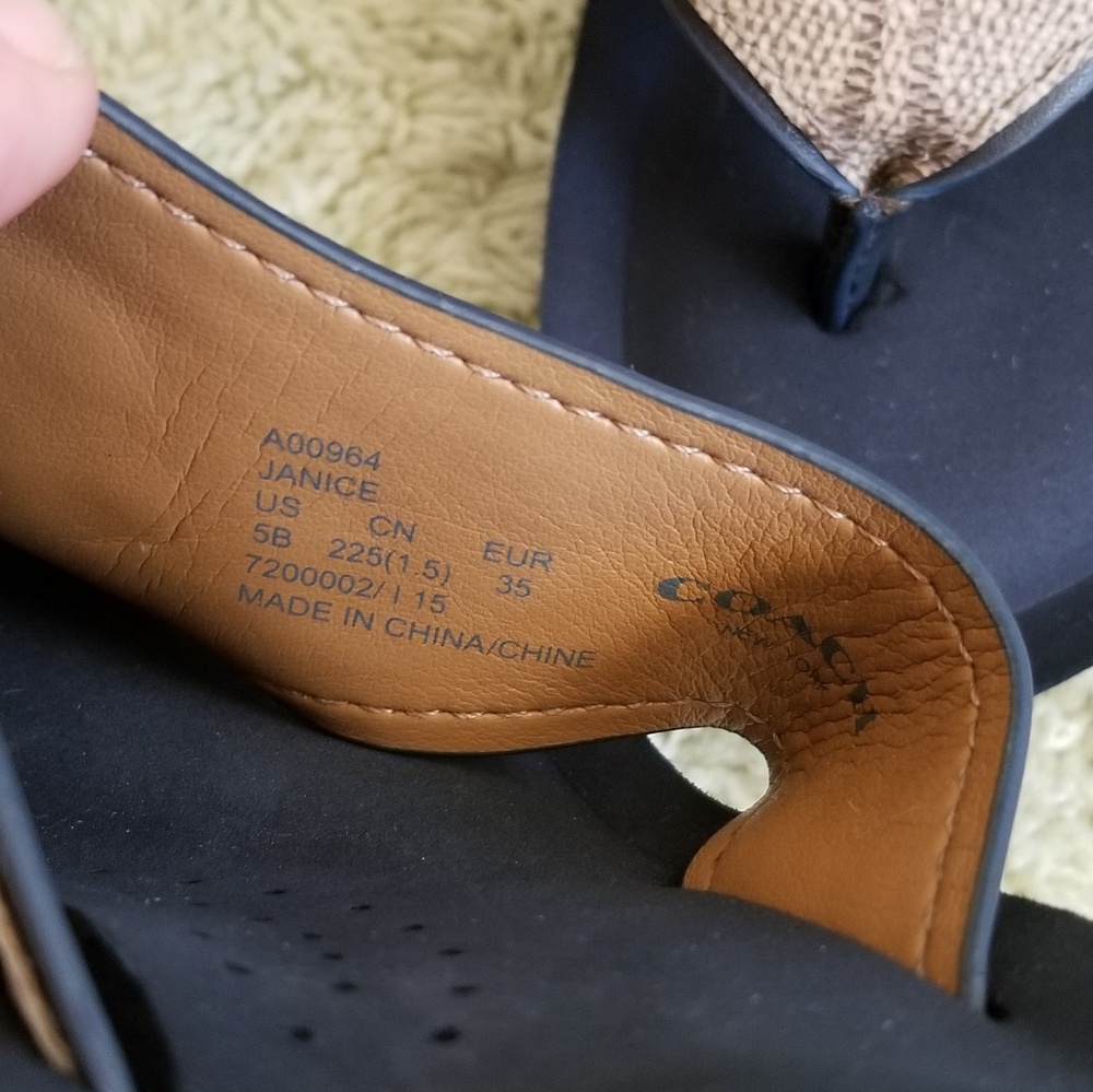🔴SOLD🔴 Coach Platform Wedge Sandals - Picture 8 of 8